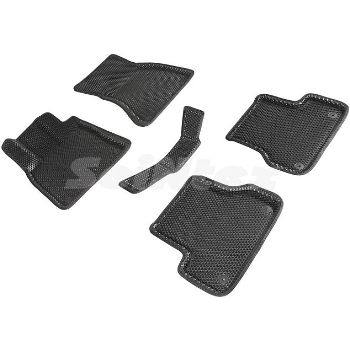 Коврики в салон 3d EVA для Audi Q3 '11-18, черные (Seintex)