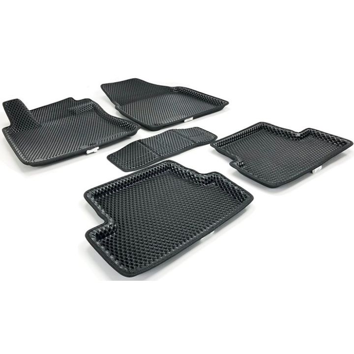 Килимки в салон 3d EVA для Nissan Qashqai '06-14, чорні (Seintex)