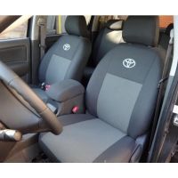 Авточохли для салону Toyota Corolla '13-, з заднім підлокітником (Елегант)