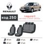 Авточехлы для салона Renault Laguna '01-06, хетчбек (Элегант)