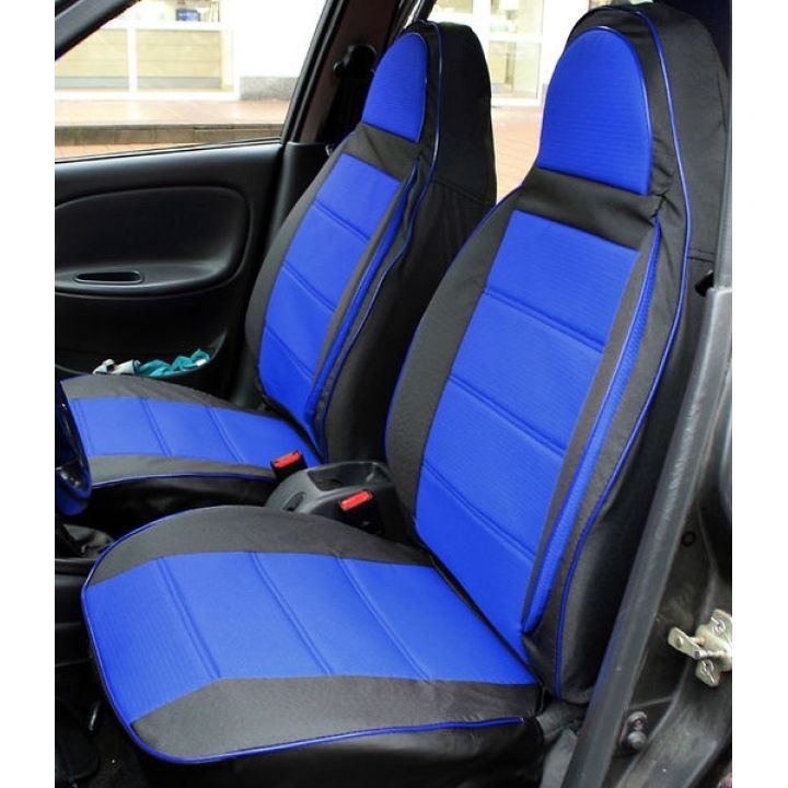 Универсальные чехлы на сиденья Синие, экокожа (Пилот)