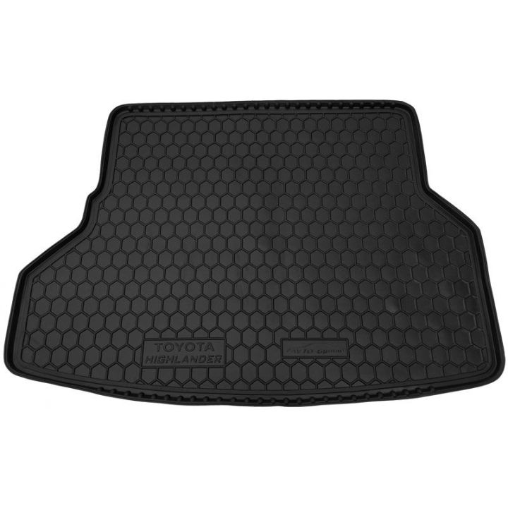 Коврик в багажник для Toyota Highlander 2008- 7 мест, полиуретановый (AVTO-Gumm)