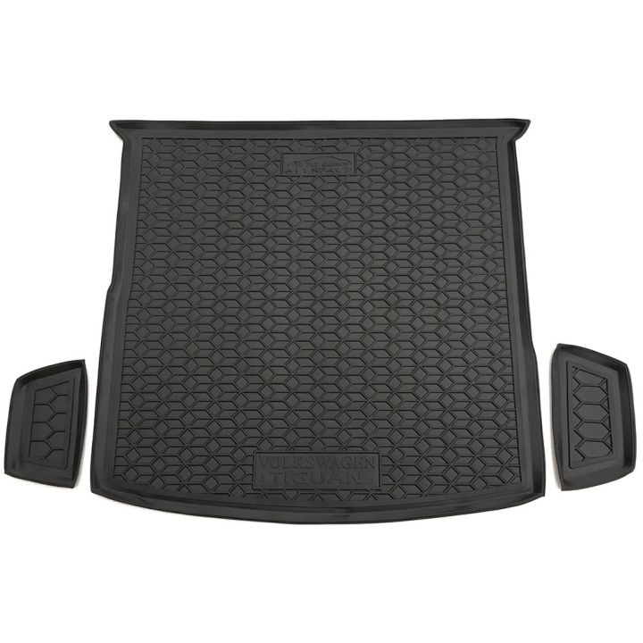 Килимок в багажник для Volkswagen Tiguan Allspace '16- 5 місць, поліуретановий (AVTO-Gumm)