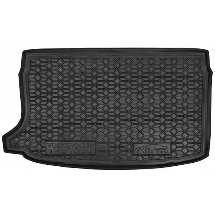Килимок в багажник для Volkswagen T-Cross '19- верхній, поліуретановий (AVTO-Gumm)