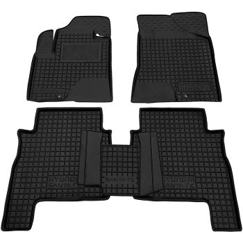 Килимки в салон для Hyundai Santa-Fe 2006-2010 (5мест), гумові (AVTO-Gumm)
