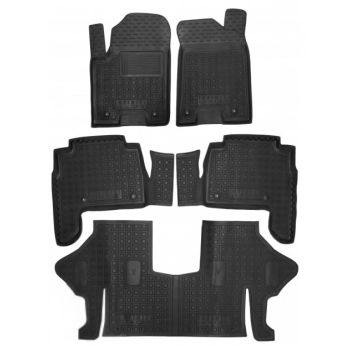 Килимки в салон для Infiniti QX56 (Y62, QX80) 2010- (7місць), гумові (AVTO-Gumm)