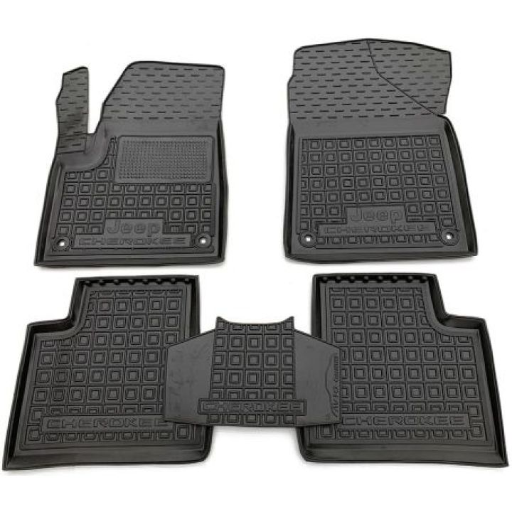 Коврики в салон для Jeep Cherokee '14-, резиновые (AVTO-Gumm)