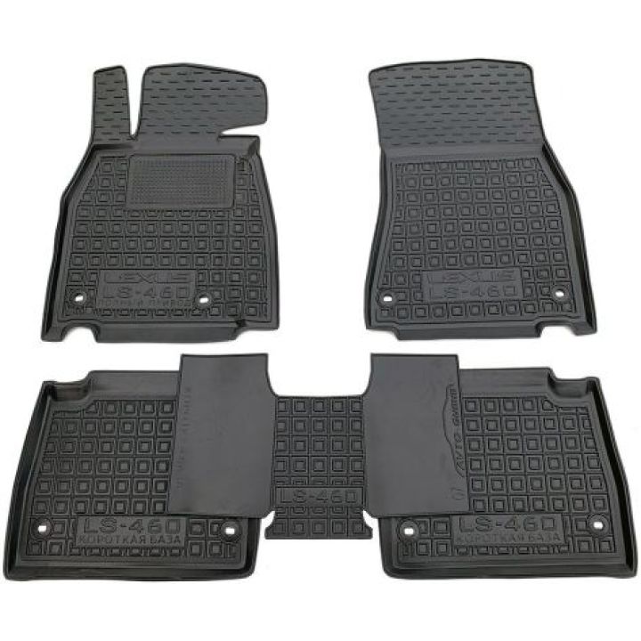Килимки в салон для Lexus LS '06-17 корот. база 4х4, гумові (AVTO-Gumm)