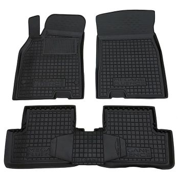 Килимки в салон для Renault Megane 3 2010- хетчбек, гумові (AVTO-Gumm)