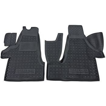 Килимки в салон для Volkswagen T5 Transporter 2003-2010 (1+2), гумові (AVTO-Gumm)
