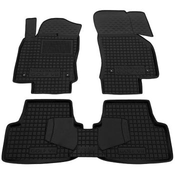Коврики в салон для Volkswagen Golf 7 '12-, резиновые (AVTO-Gumm)