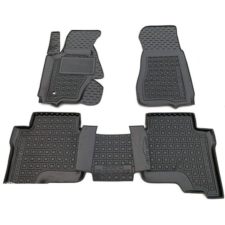 Килимки в салон для Jeep Grand Cherokee '04-10, гумові (AVTO-Gumm)