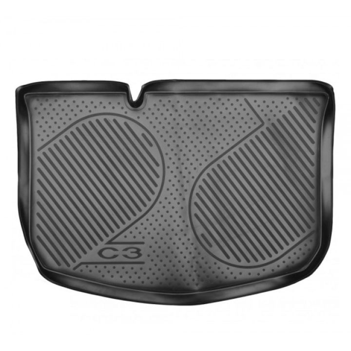 Килимок в багажник для Citroen C3 '02-09, поліуретановий Novline-Element