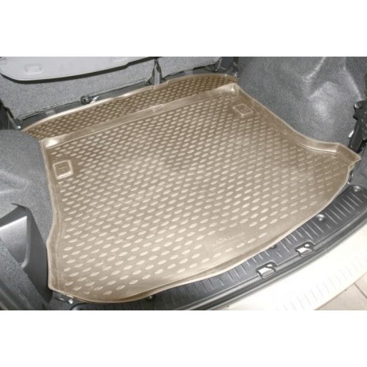 Килимок в багажник для Lexus LX 570 '12- (5 місць) бежевий, поліуретановий Novline-Element
