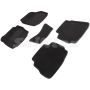 Коврики в салон 3d для Ford Mondeo '10-14, черные текстильные, (Seintex)
