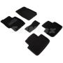 Коврики в салон 3d для Honda Accord 7 '03-08, черные текстильные, (Seintex)