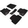 Коврики в салон 3d для Honda Accord 8 '08-13 EUR, черные текстильные, (Seintex)