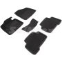 Килимки в салон 3d для Hyundai Santa Fe '13-17 DM, чорні текстильні, (Seintex)