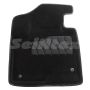 Килимки в салон 3d для Hyundai Santa Fe '13-17 DM, чорні текстильні, (Seintex)