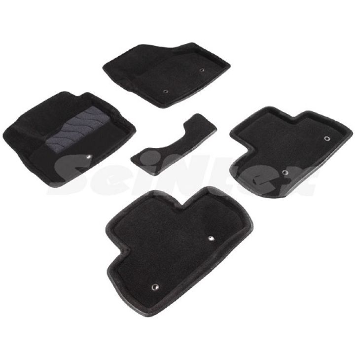 Килимки в салон 3d для Land Rover Freelander 2 '06-14, чорні текстильні, (Seintex)