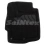 Килимки в салон 3d для Mitsubishi Outlander '12-, чорні текстильні, (Seintex)