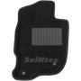 Килимки в салон 3d для Mitsubishi Pajero Sport '08-16, чорні текстильні, (Seintex)