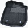 Коврики в салон 3d для Renault Logan '13-, черные текстильные, (Seintex)