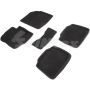 Коврики в салон 3d для Suzuki SX4 '13-, черные текстильные, (Seintex)