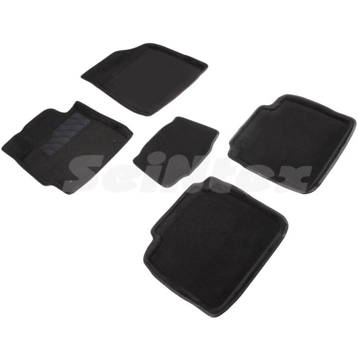 Килимки в салон 3d для Toyota Camry V40 2006 - 2011, чорні текстильні, (Seintex)