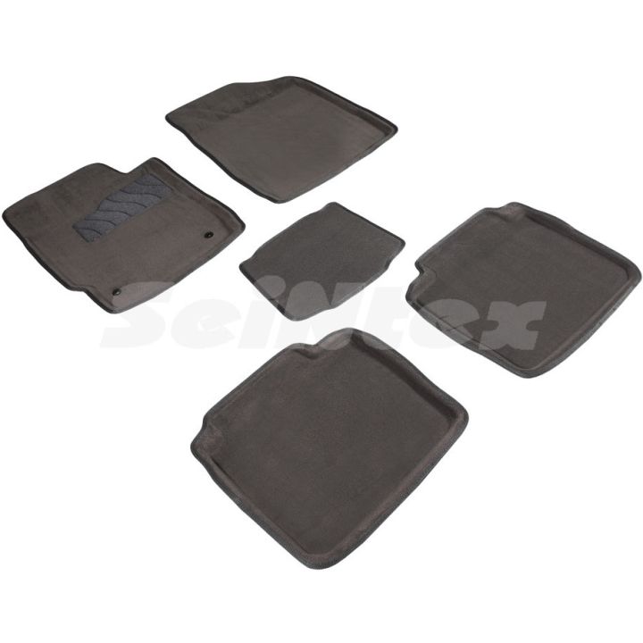 Килимки в салон 3d для Toyota Camry V40 2006 - 2011, сірі текстильні, (Seintex)