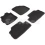 Килимки в салон 3d для Toyota Corolla 2007-2012, чорні текстильні, (Seintex)