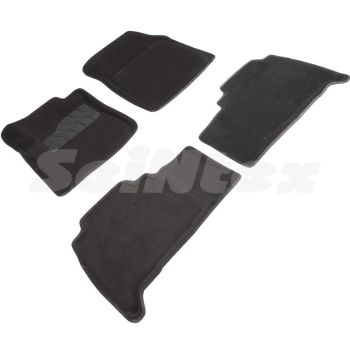 Коврики в салон 3d для Lexus LX 570 '08-12, черные текстильные, (Seintex)