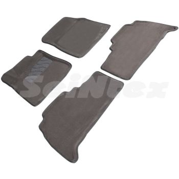 Коврики в салон 3d для Lexus LX 570 '08-12, серые текстильные, (Seintex)