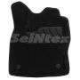Килимки в салон 3d для Seat Leon '12-20, чорні текстильні, (Seintex)