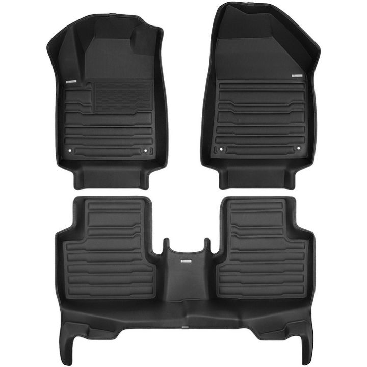 Килимки в салон для Jeep Cherokee '14-, екошкіра чорні (Skopa)