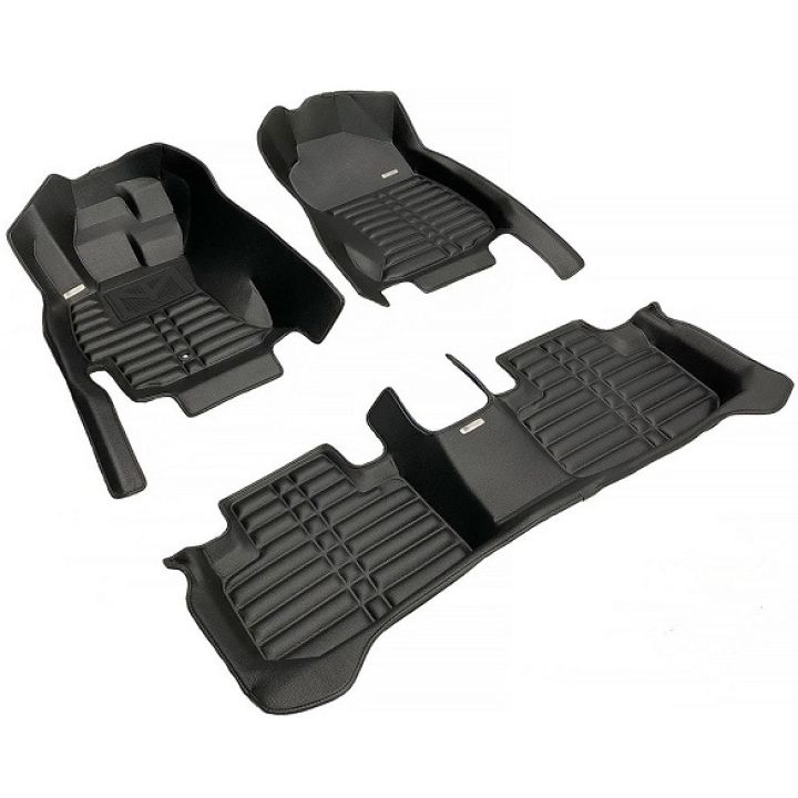 Килимки в салон для Subaru Forester '13-18, з екошкіри чорні (Skopa)