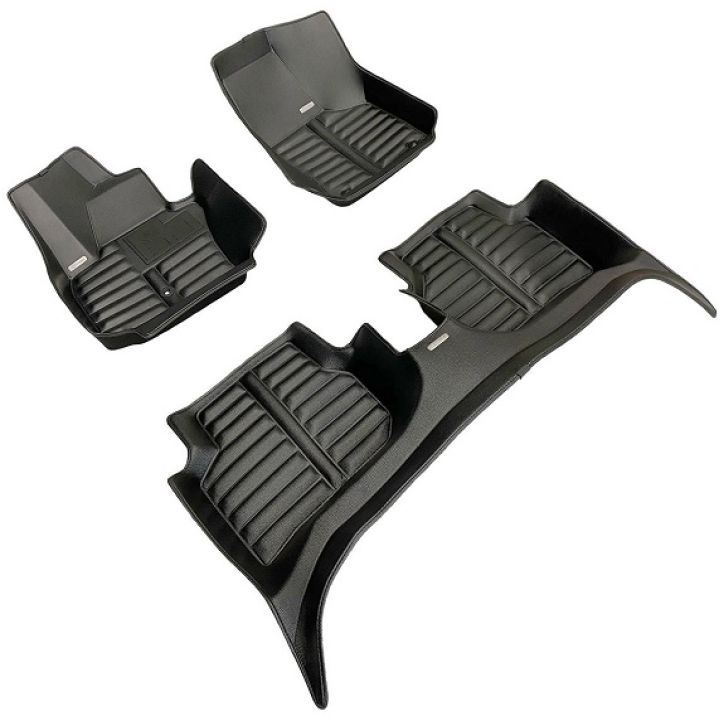 Коврики в салон для Volkswagen Jetta 6 '10-, из экокожи черные (Skopa)