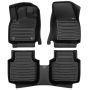 Коврики в салон для Volkswagen Tiguan '16-, из экокожи черные (Skopa)