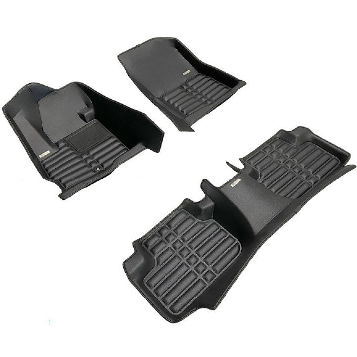 Килимки в салон для Volvo S60 / V60 '10-18, з екошкіри чорні (Skopa)