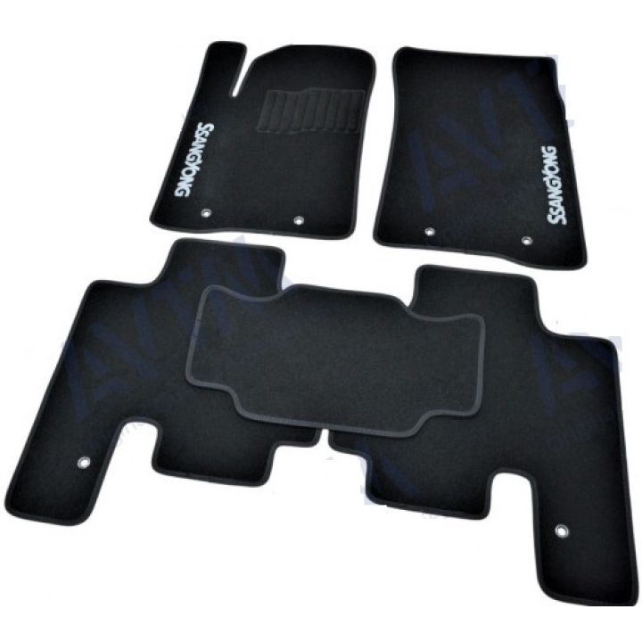 Коврики в салон для Ssangyong Kyron '05-15, велюровые (Фортуна)