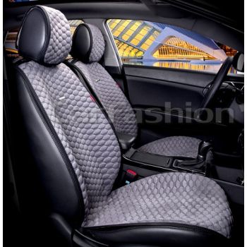 Накидки на передние сидения CAPRI PRO черный / серый / серый CarFashion