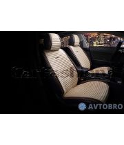 Накидки на передние сидения Monaco бежевый/коричневый CarFashion