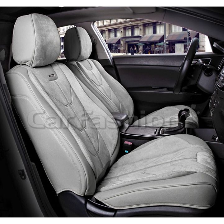 Універсальні чохли на передні сидіння Start front, сірий / сірий / сірий (CarFashion)