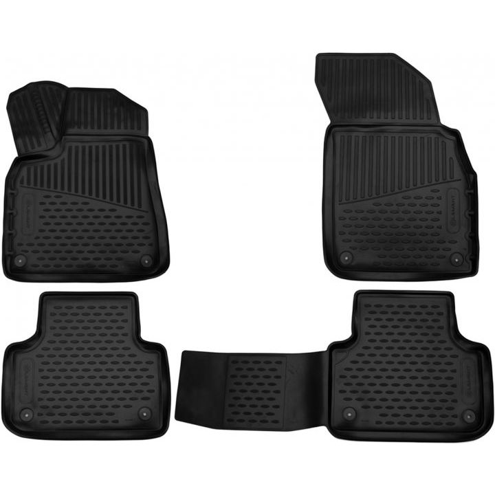 Коврики 3D в салон для Audi Q8 '18-, полиуретановые Element-Novline