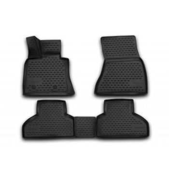 Килимки 3D в салон для BMW X5 F15 '14-18, поліуретанові Element-Novline