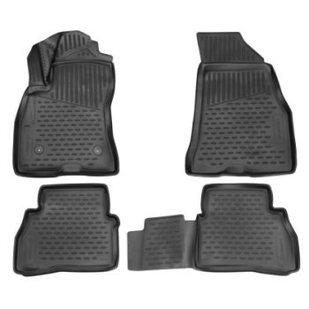 Килимки 3D в салон для Fiat Doblo '15-, поліуретанові Element-Novline