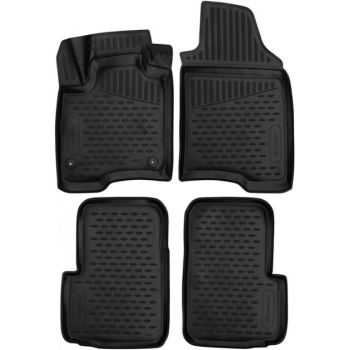 Килимки 3D в салон для Fiat Panda '12-, поліуретанові Element-Novline