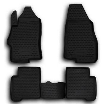 Килимки в салон для Fiat Linea '07-15, поліуретанові Element-Novline