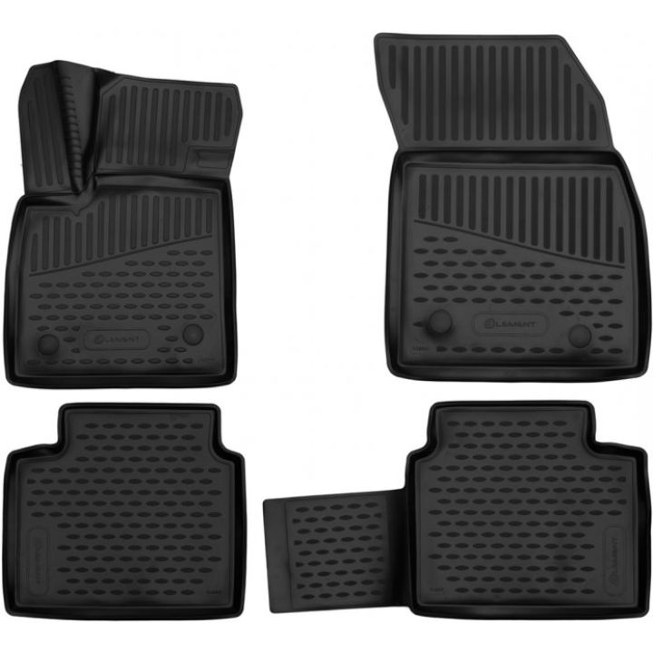 Коврики 3D в салон для Ford Focus 4 '19- америка, универсал, полиуретановые Element-Novline