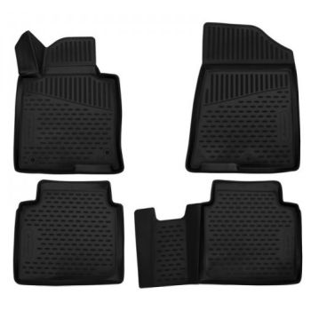Килимки 3D в салон для Hyundai Elantra HD '06-10, поліуретанові Element-Novline